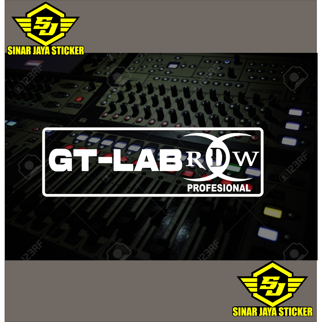 cutting sticker hardcase sound system GT-lab RDW.stiker audio alat musik GT-LAB RDW
