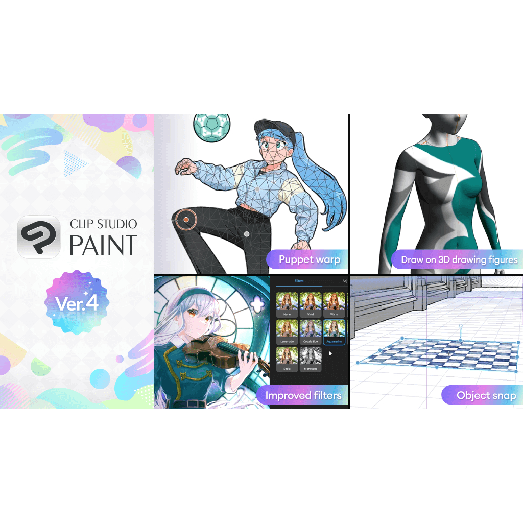 Clip Studio Paint EX 4 include Materials include Flashdisk 32GB