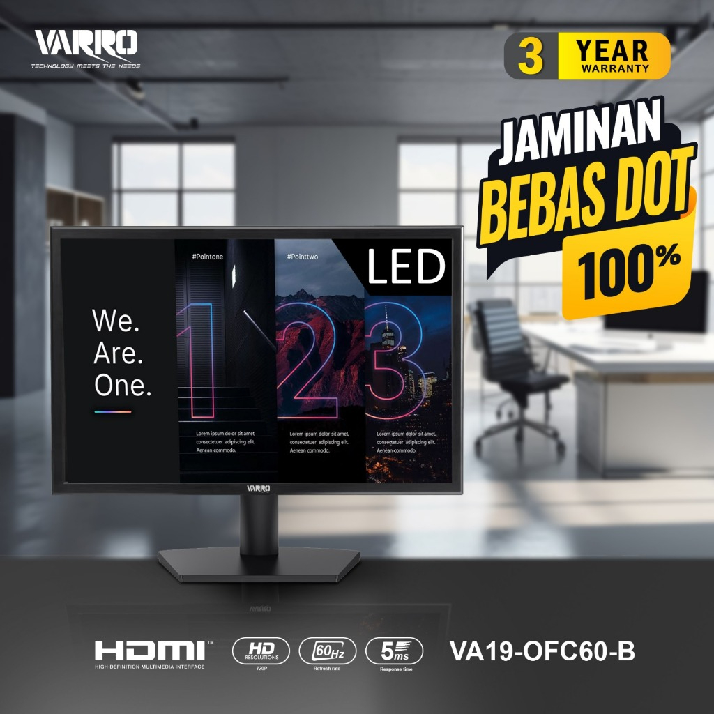 LED VARRO / MONITOR VARRO 19'' GARANSI RESMI