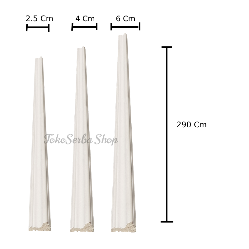 List Moulding Hiasan Dinding Rumah Interior Wall Moulding Bahan PVC Anti Rayap