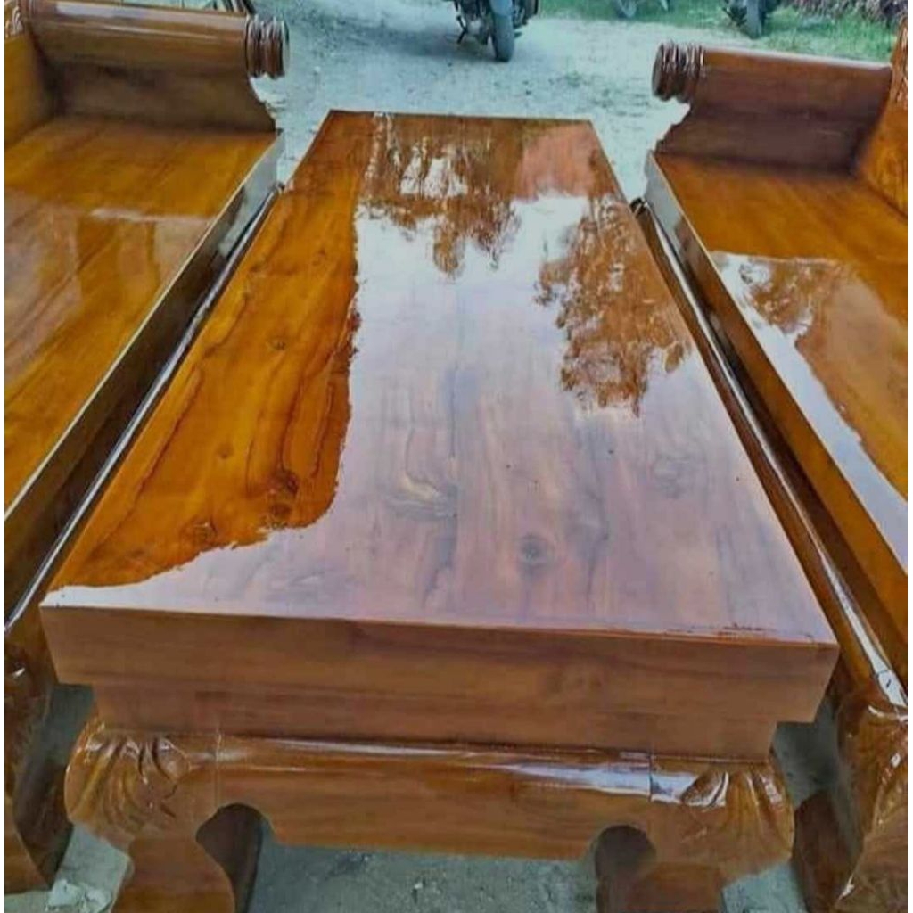 furniture meja+kursi kayu jati blora asli spek sultan