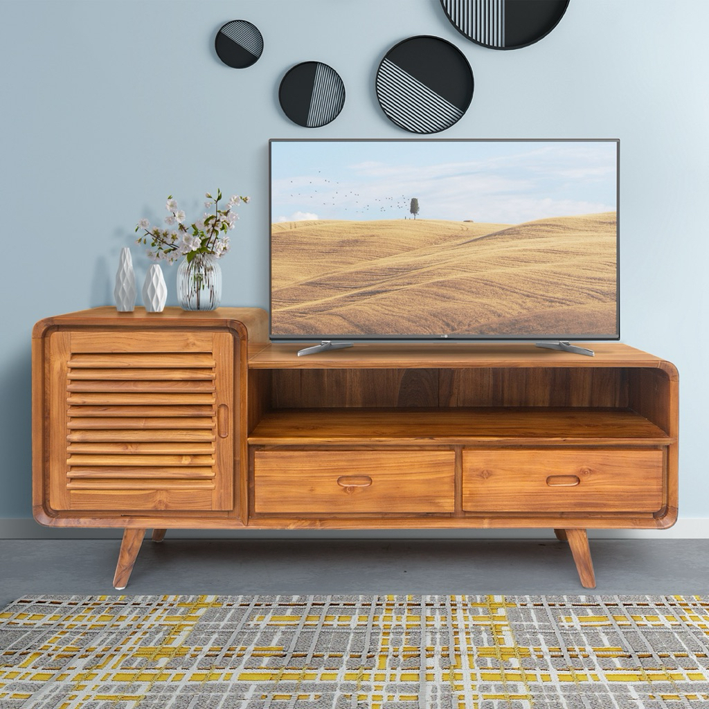bufet tv retro kayu jati bufet tv minimalis retro bufet tv kayu jati