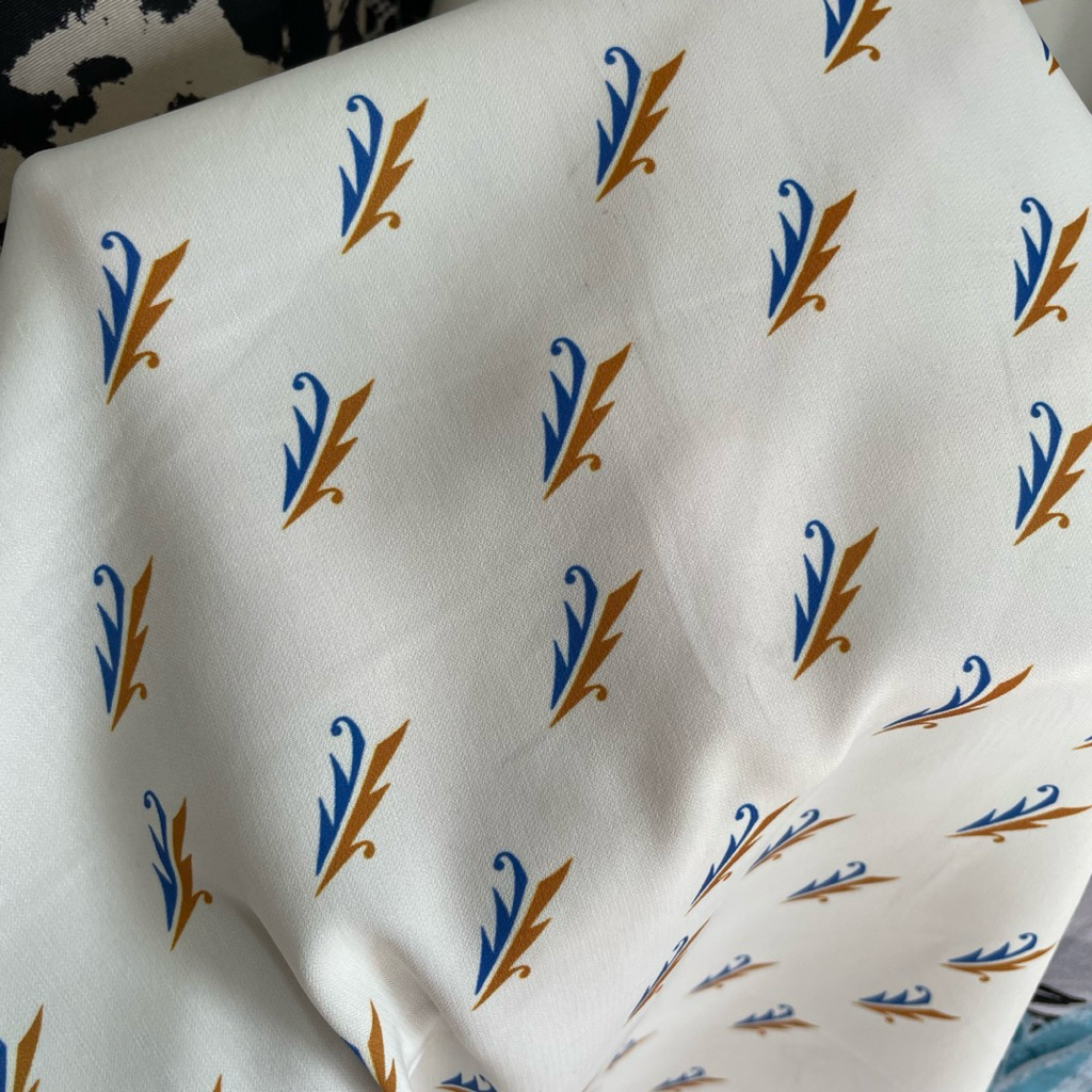 kain maxmara luxury - kain maxmara silk luxury motif bunga premium - kain silk original - kain silk 