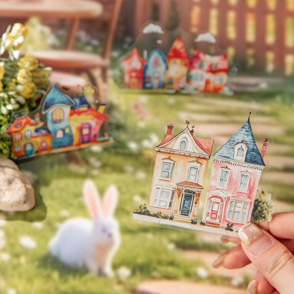 

AJS Sticker aesthetic rumah /sticker funny house/ vintage/ sticker anti air ST90