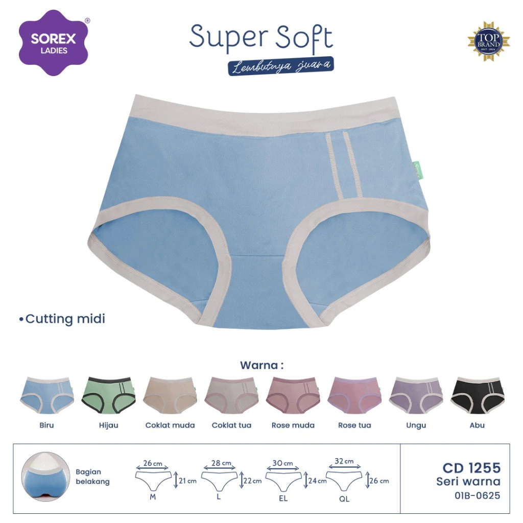 Cd Wanita Sorex 1255 Super Soft Karet Besar | Cd Basic |jc3
