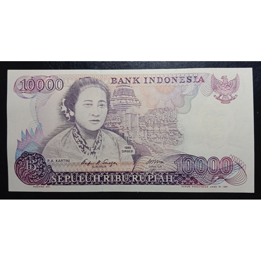 UANGKUNO 10.000 RUPIAH RA KARTINI THN 1985