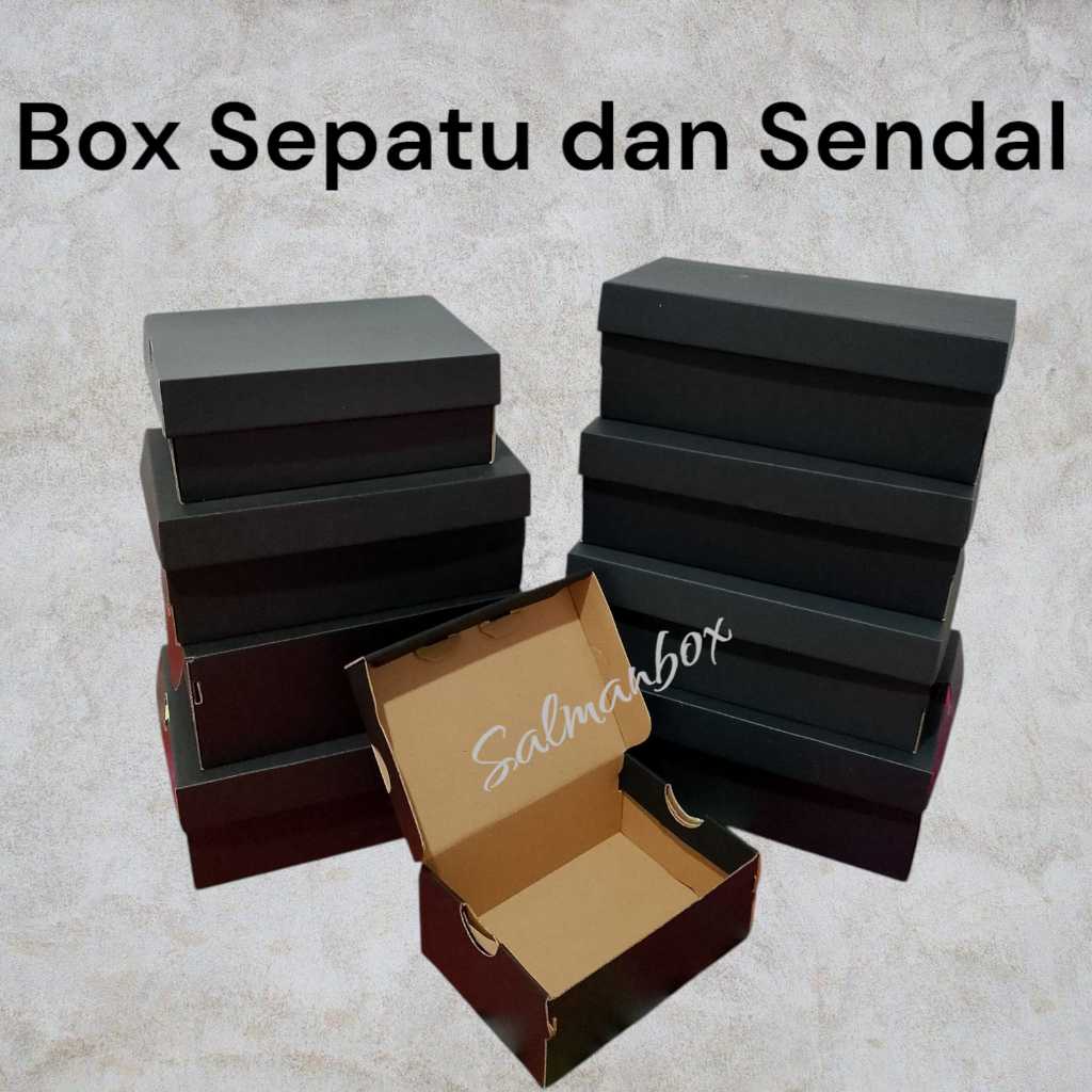 BOX SEPATU HITAM POLOS SIZE 31X22X11 CM/BOX SEPATU JUMBO HITAM/BOX SEPATU MURAH HITAM/BOX SEPATU SNE