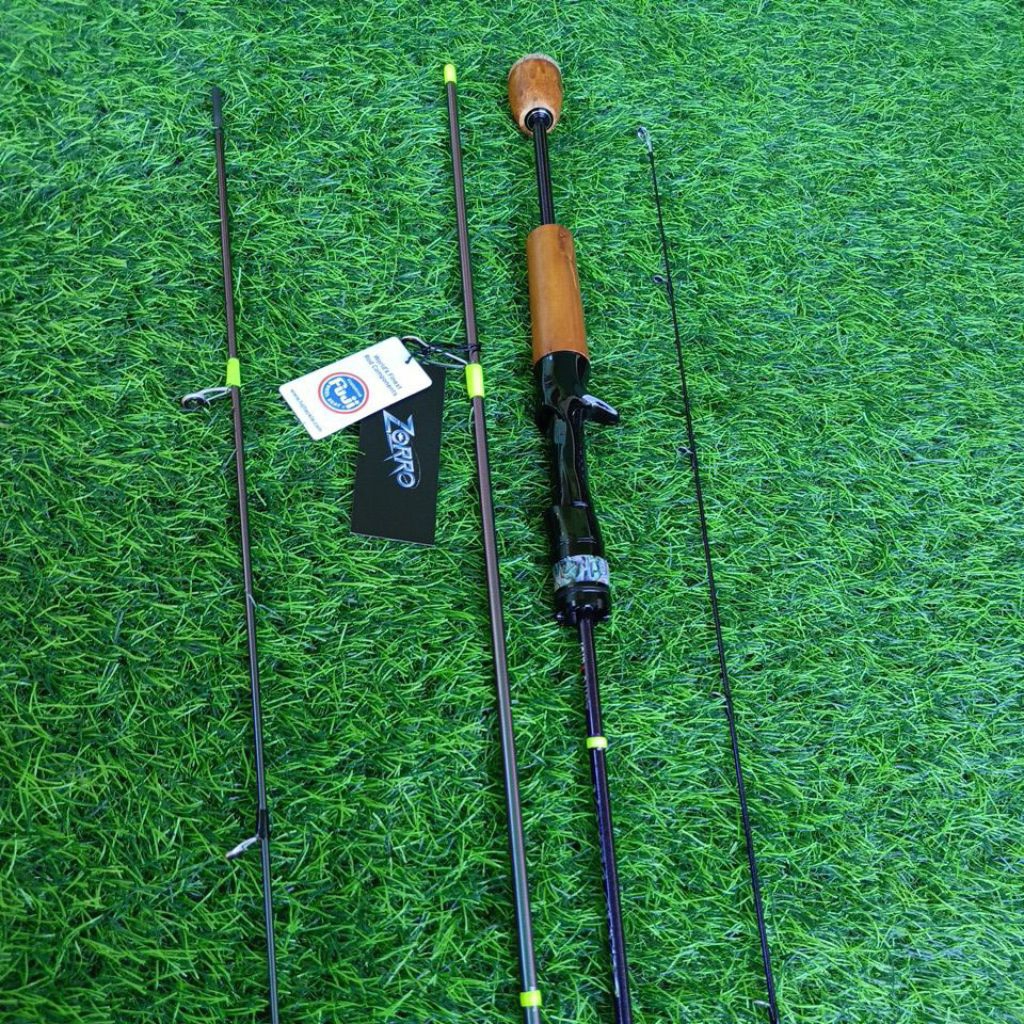 Joran pancing Zorro valor UL Fuji ring solid carbon 1.8