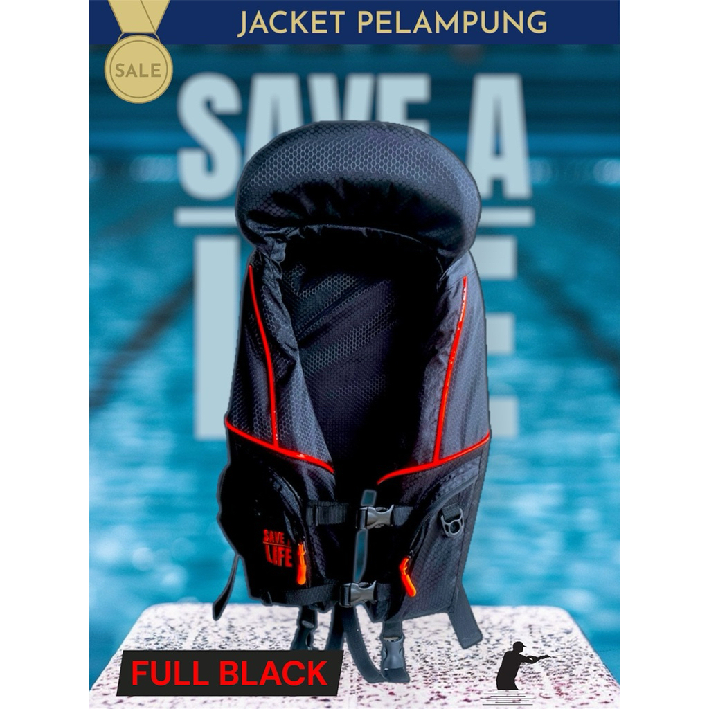 SAVE A LIFE | Life Jacket | Pelampung Rescue All Size | Jacket Rompi Mancing