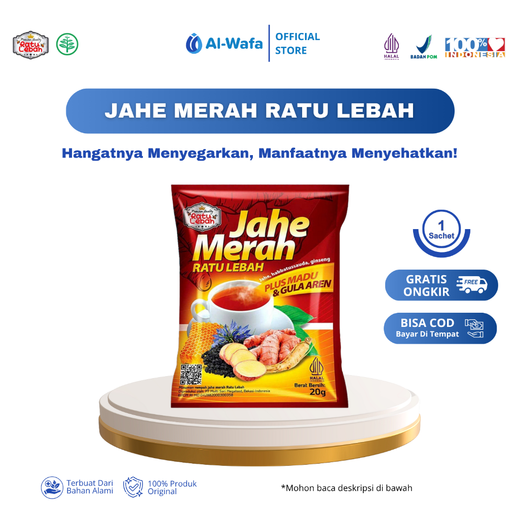 

Jahe Merah Ratu Lebah Plus Gula Aren