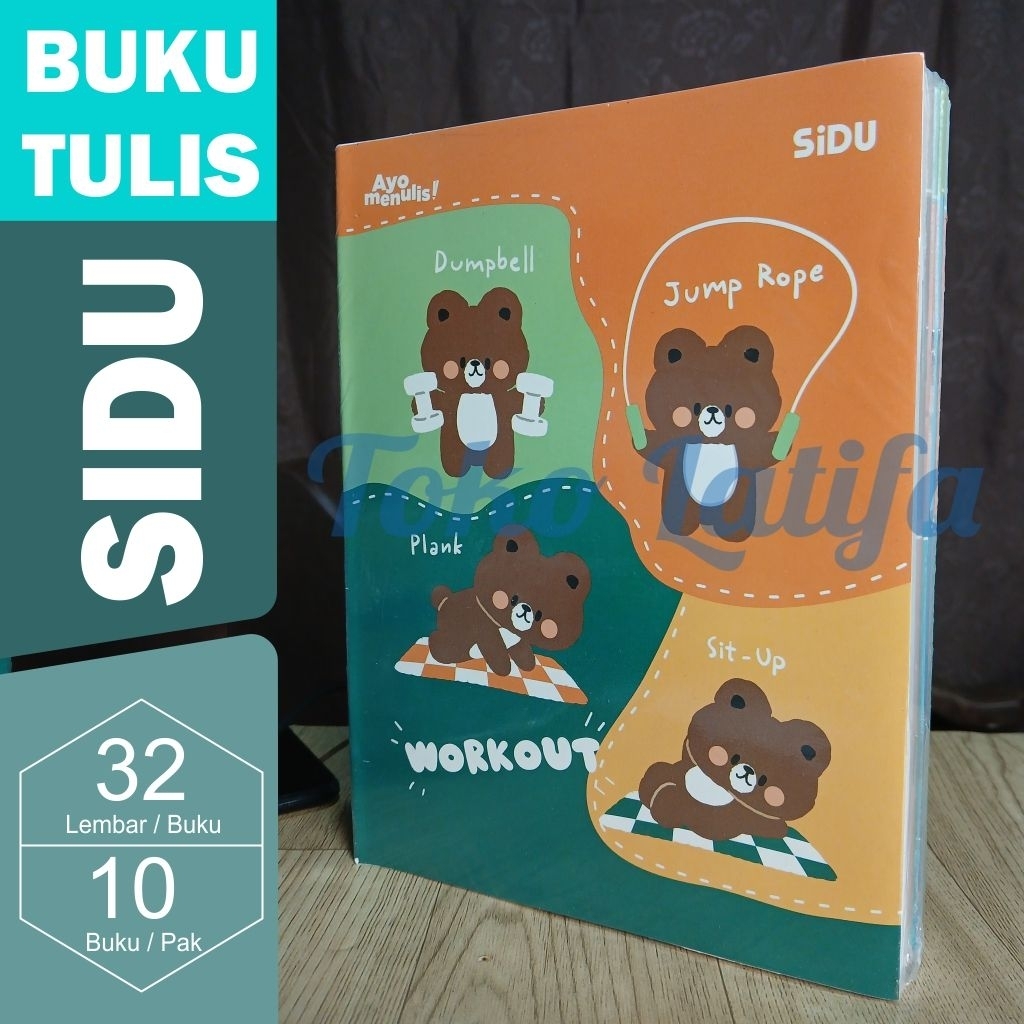 

Buku Tulis Sidu 10 Pcs 32 Lembar / buku