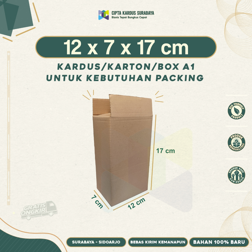 

Kardus Packing 12x7x17 | Box packing | Karton Packing