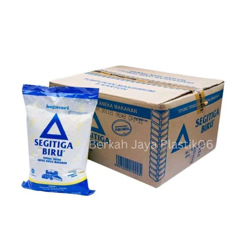 

Tepung Terigu Bogasari Segitiga Biru Eco isi 12 , 1Kg /pcs