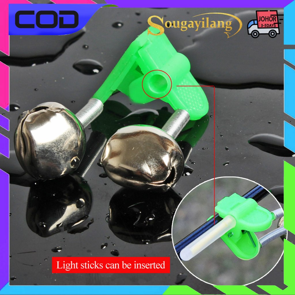 Sougayilang 5pcs/10pcs Lonceng Alarm Ikan, Alat Pancing Pemberitahuan Gigitan Ikan Carp, Alarm Clip 
