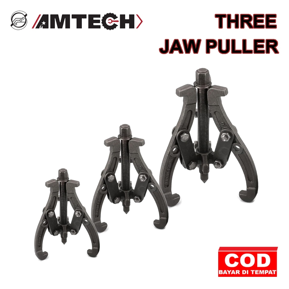 Treker Kaki 3 Ukuran 3" 4" 6" Amtech Cabut Bearing Gear Puller 3 Jaw Tracker