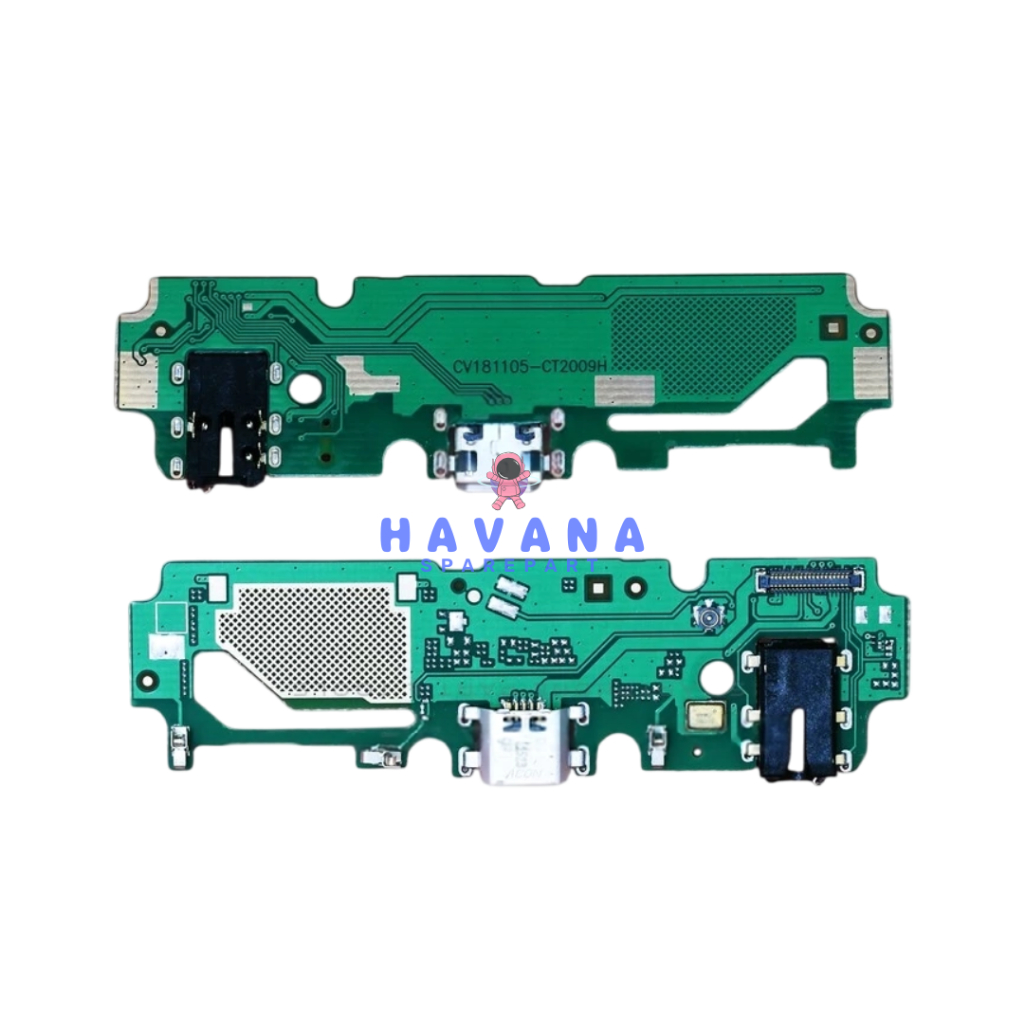 FLEXIBEL KONEKTOR CHARGER VIVO Y03 + CON H/F + MIC  - ORIGINAL FULLSET