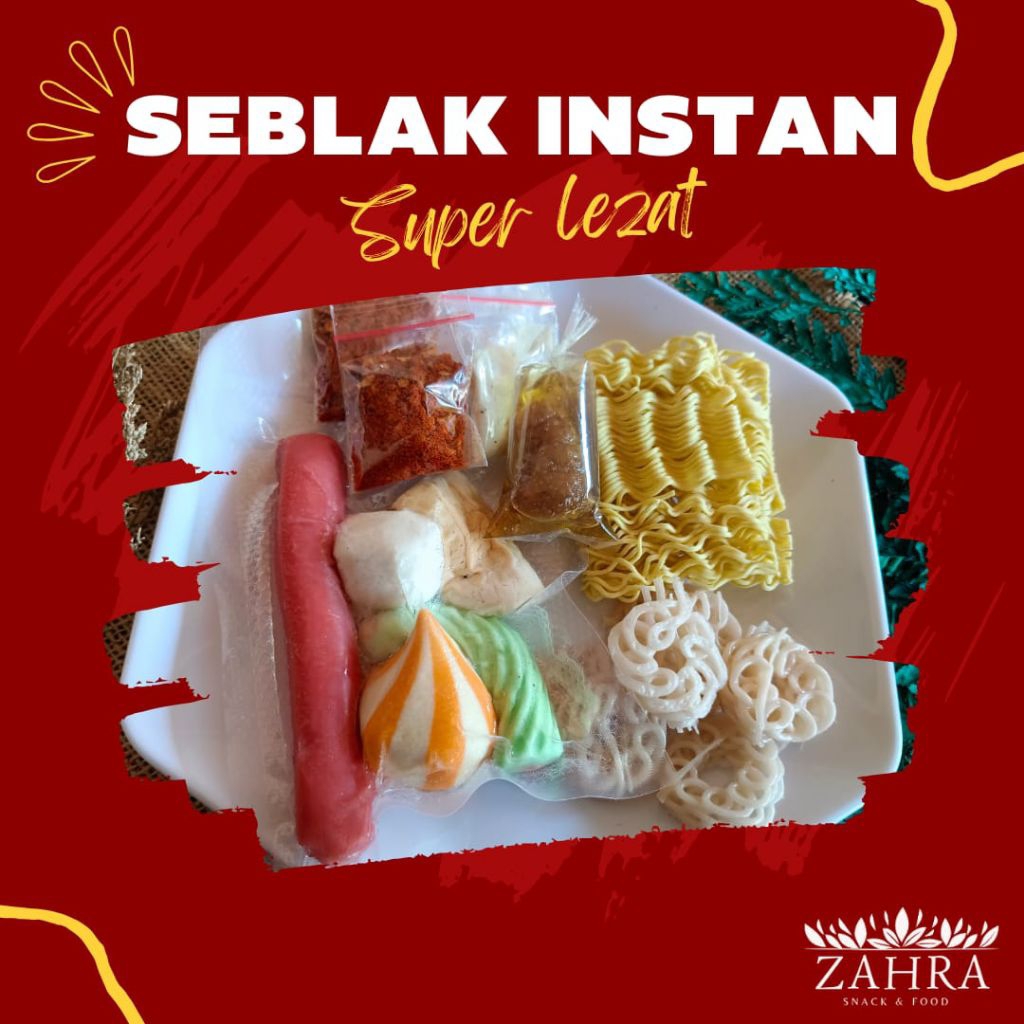 

♥️ ZAHRASNACK ♥️ Seblak Instan Seafood Komplit