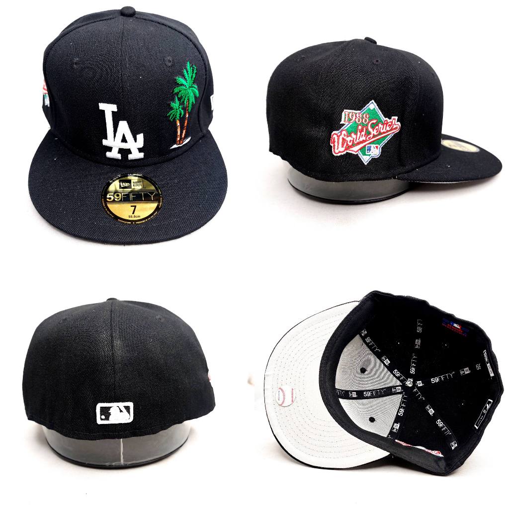 TOPI FITTED MLB WORLD SERIES DODGERS HITAM