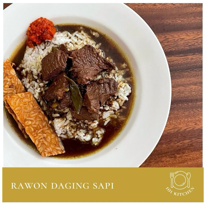 

Rawon Daging Sapi ( lauk porsi keluarga tanpa nasi)