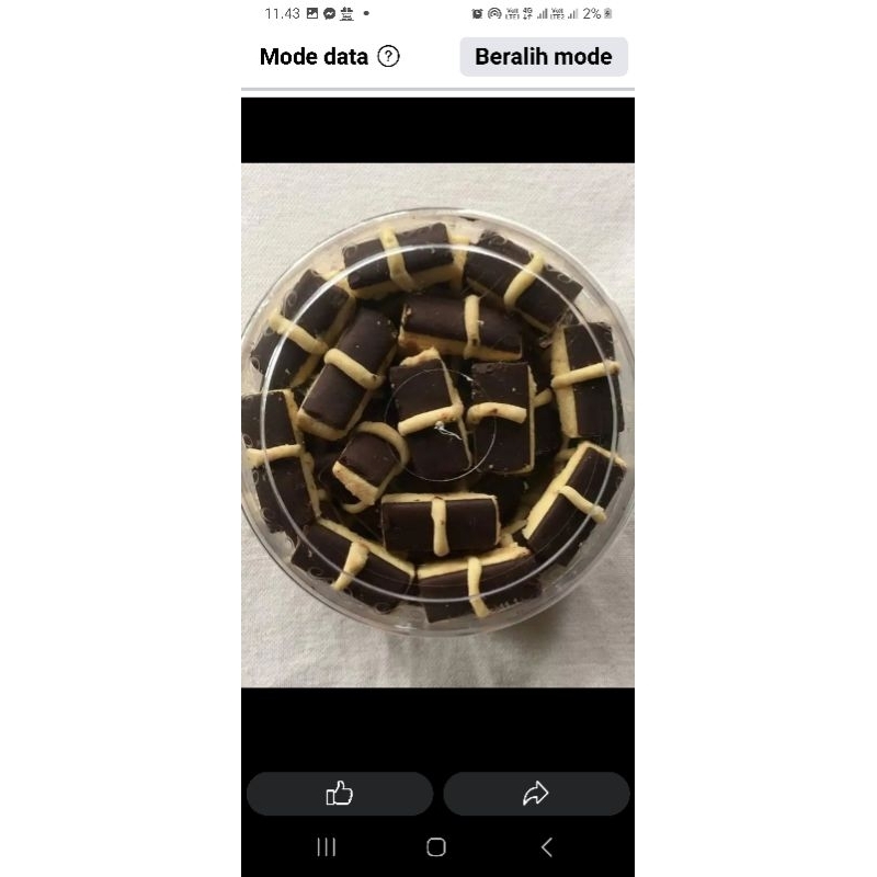 

cocies stickcoklat