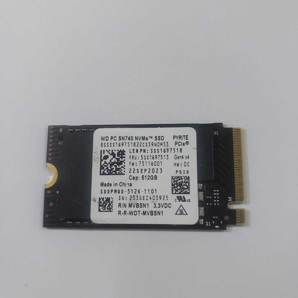 hardisk ssd m2 nvme WD sn740 512gb 2242 gen4 x4 murah