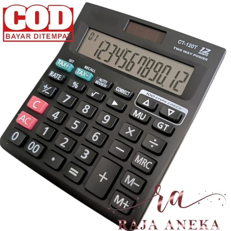 

Calculator Kalkulator Murah tipe SDC 120T 120 T Warna Menarik 12 Digit CT JunDW