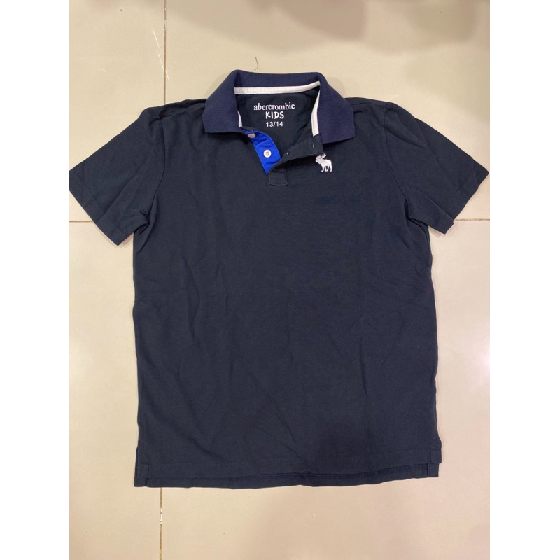 Kaos polo shirt Abercrombie Kids Hitam
