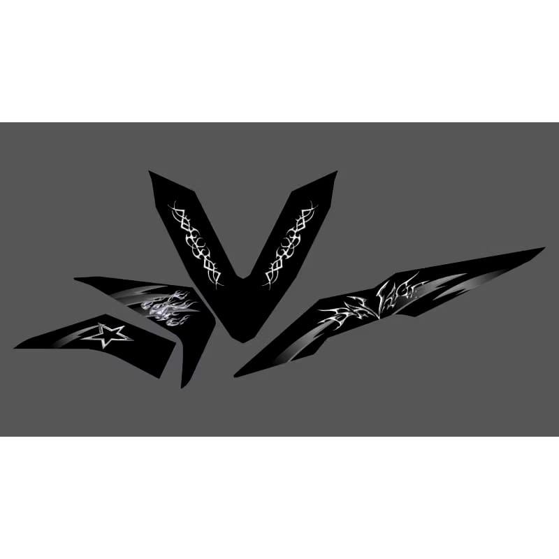 STRIPING TRANSPARAN HONDA BEAT NEW ESP CUSTOM DESAIN CORAK GRAFITI