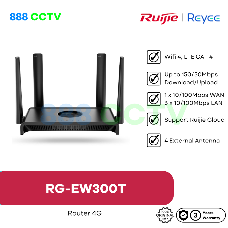 Ruijie Reyee RG-EW300T N300 4G LTE Router