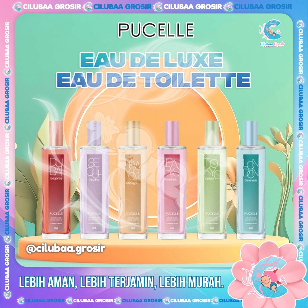 PUCELLE Eau De Luxe Eau De Toilette Explore The World 100ml Series || Parfum Tubuh || Minyak Wangi