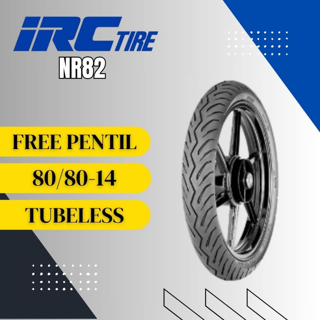 IRC NR82 80/80-14 Tubeless - Ban Motor IRC NR82 80/80 Ring 14 Tubeless