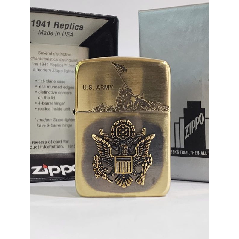 Original Zippo Replica 1941 US Army Emblem 3D 2 sisi