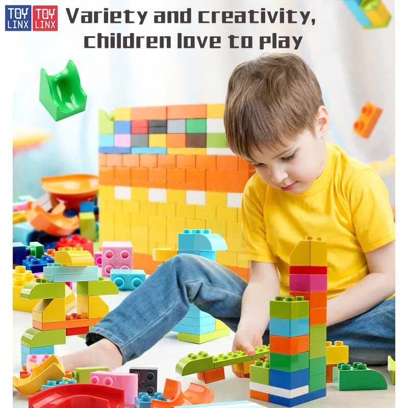 VITA_ 2880 PSC DIY marmer balapan trek bola blok corong slide bata bata mainan pendidikan mainan