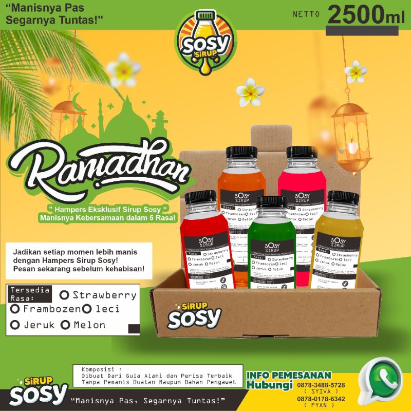 

hampers sirup sosy isi 5 botol