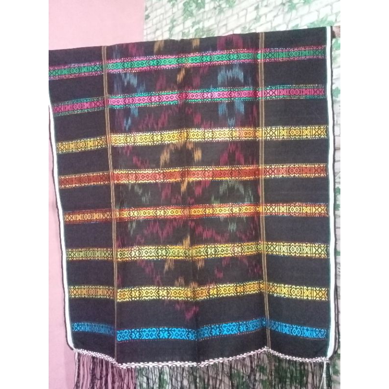 UIS NIPES KARO UNIK GRADASI PELANGI WARNA DASAR HITAM