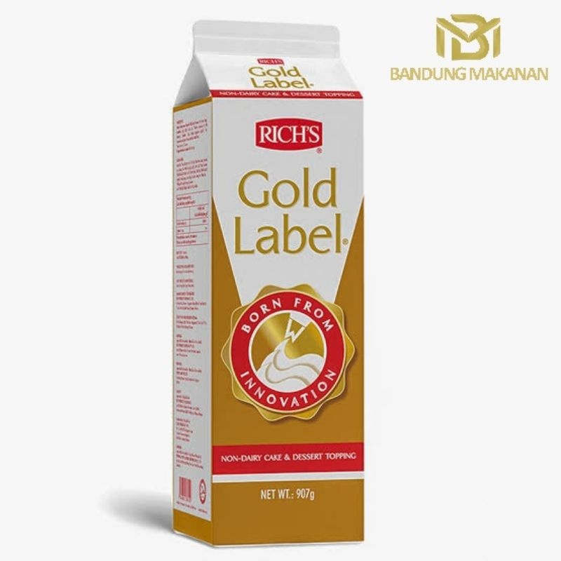 

Richs Gold Label Whipping Cream Cair - 906gr