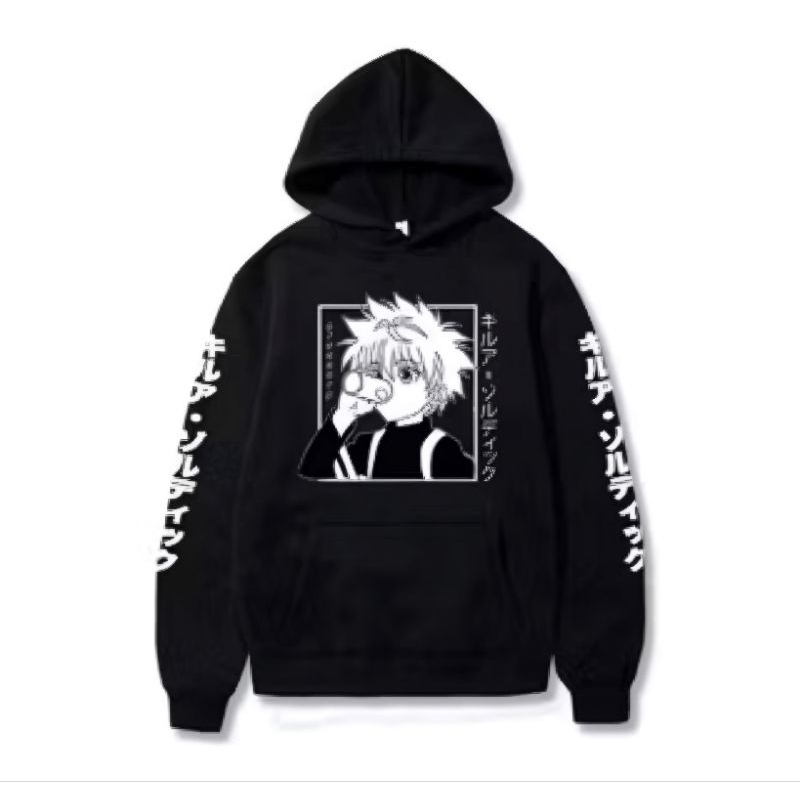 Sweater Hoodie Anak Tanggung Anime Killua Hxh Hunter x Hunter Laki-laki dan Perempuan