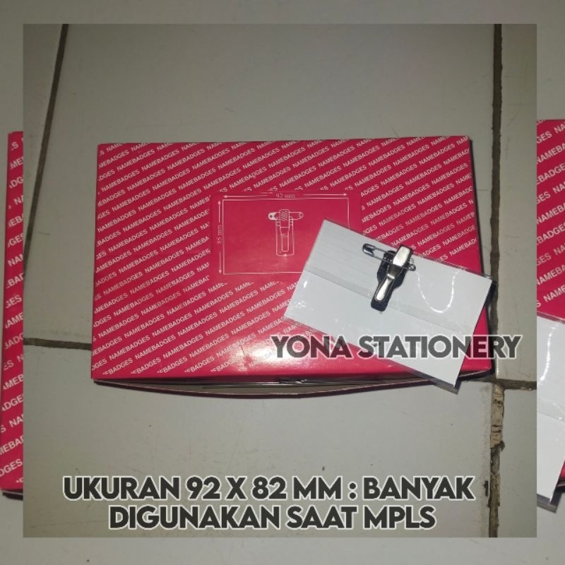 

NAMETAG PENITI UKURAN 92 x 82 MM ISI 50 PCS | BANYAK DIGUNAKAN SAAT MPLS