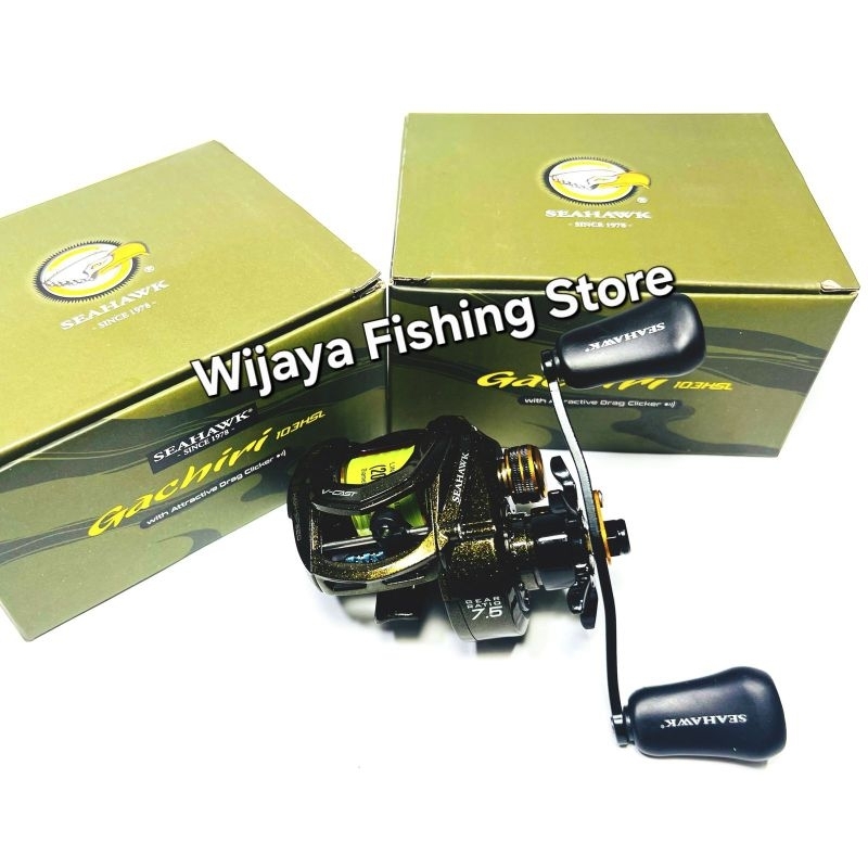 Reel Pancing BC Seahawk Gachiri 103 HSL GRATIS SENAR PE