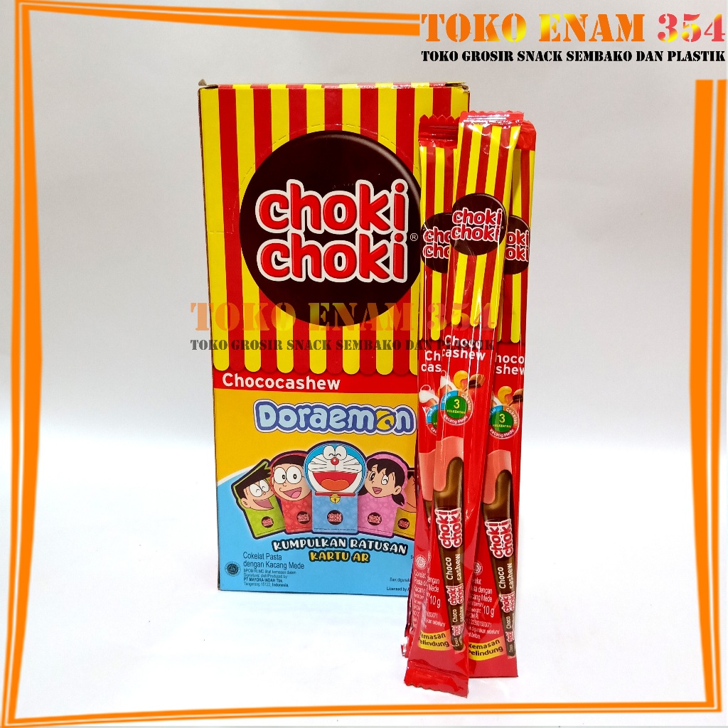 

Choki Choki coklat cashew 1 box isi 20 pcs x 9 gram