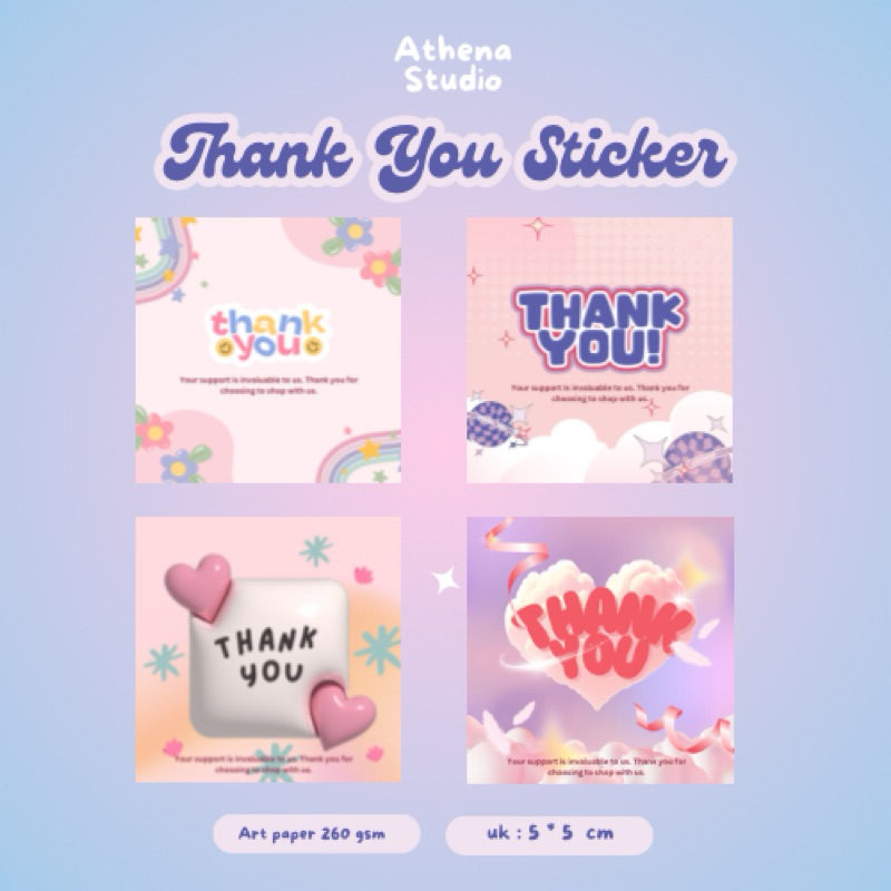 

[FREE DESAIN] THANK YOU STICKER/ THANK YOU STICKER OLSHOP