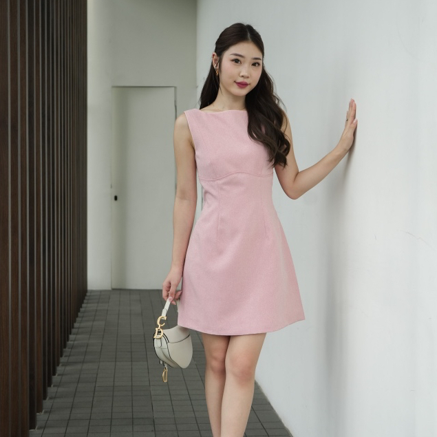 [Tavia] Clara Mini Dress / Mini Dress Wanita / Dress Korea Casual
