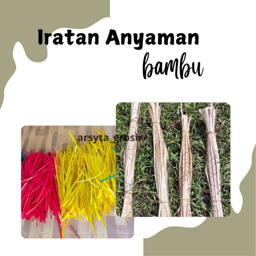 

Iratan bambu / Iratan bambu anyaman isi 100pcs