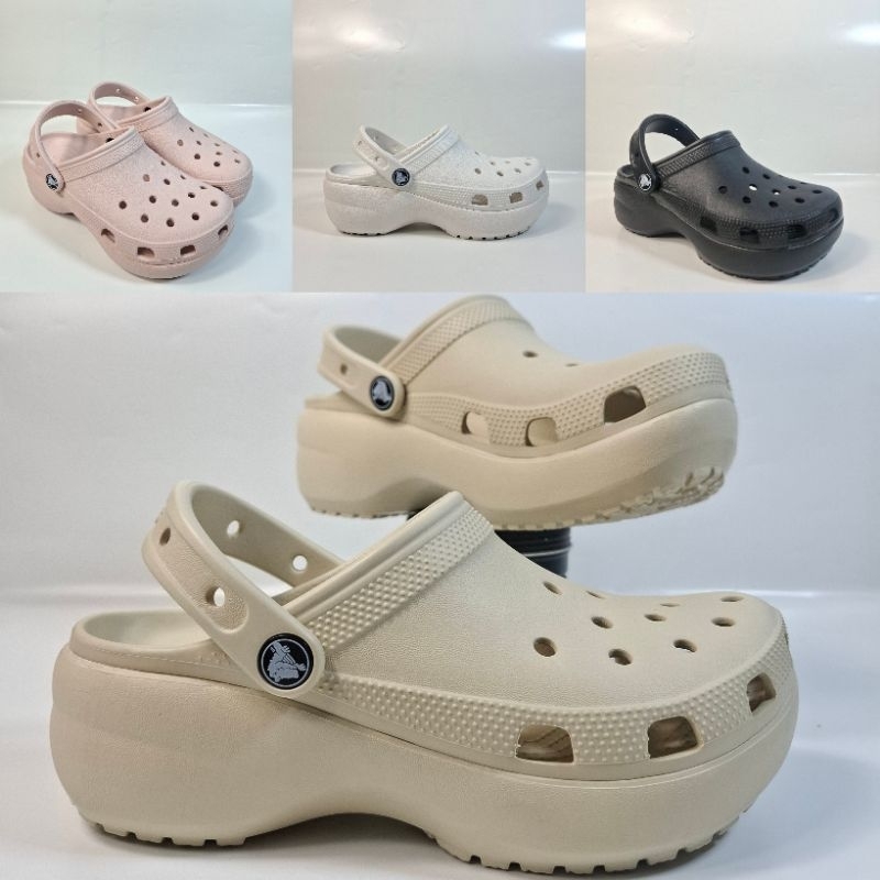Crocs Classic Platform Clog Women / Sandal Crocs Wanita / Crocs Wanita / Sandal Crocs Wedges Wanita