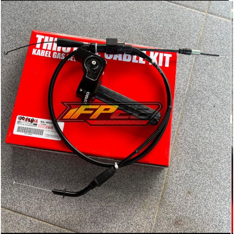 Gas spontan roller Cnc acerbis v1 |  ACERBIS v1 kabel gas cabang original RX KING