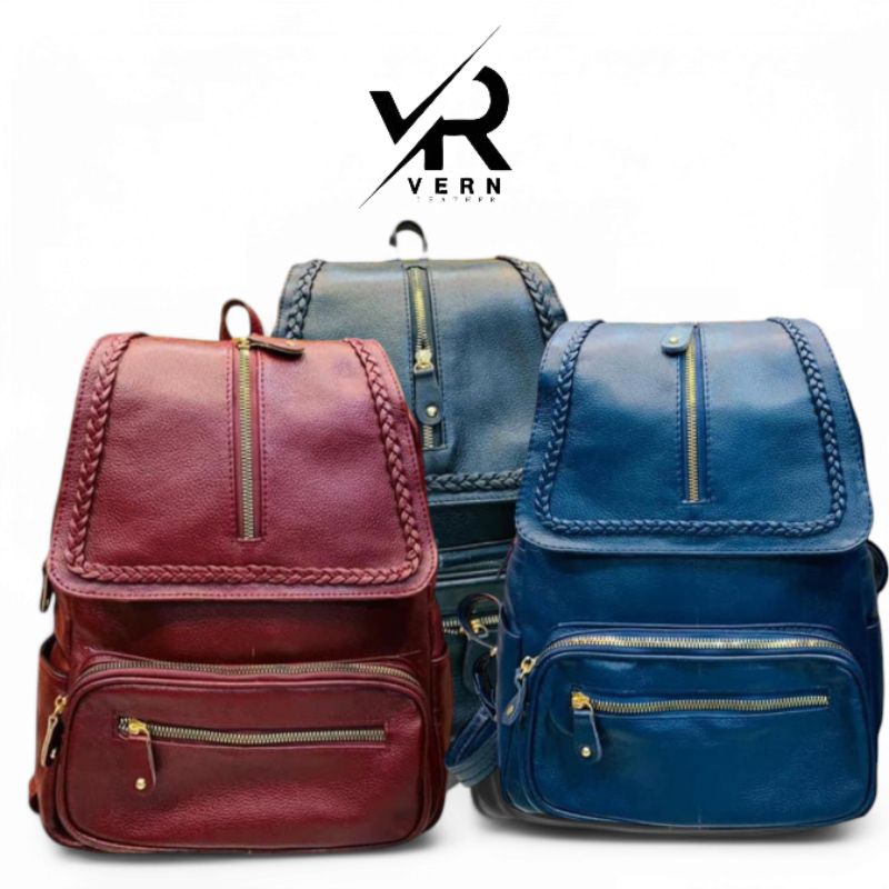 TAS RANSEL WANITA KULIT SAPI ASLI ORIGINAL PAPIRUT GARUT
