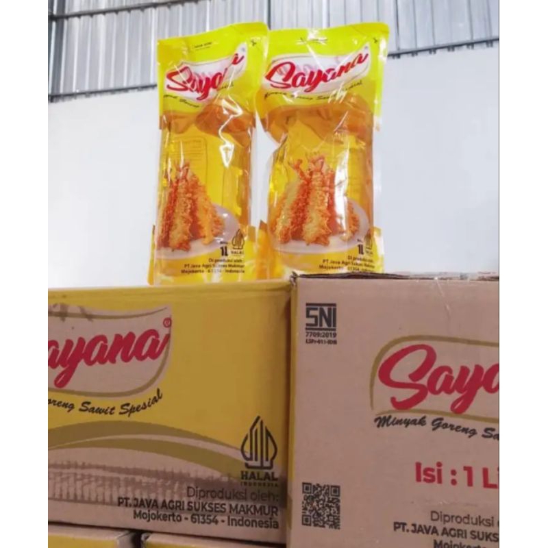 

Minyak goreng Sayana 1L per dus isi 12pcs