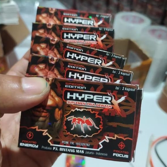 

Madu Bubuk Herbal HYPER X ECER [ BELI 5 PACK GRATIS 1 PACK ] Kapsul Madu Syrup Honey