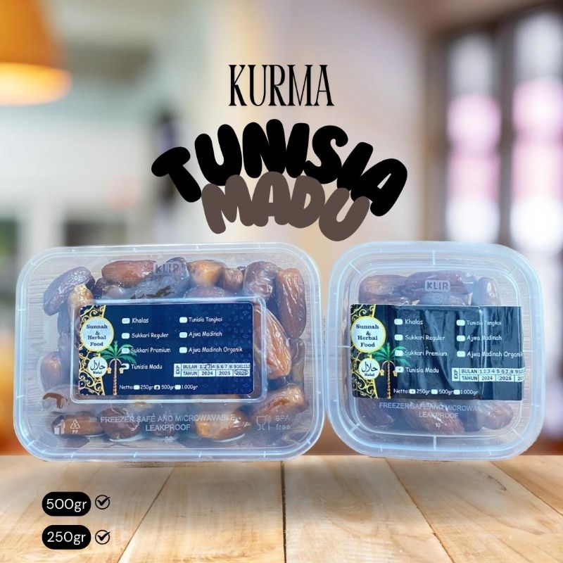 

Kurma Tunisia Madu (Non Tangkai) 1kg