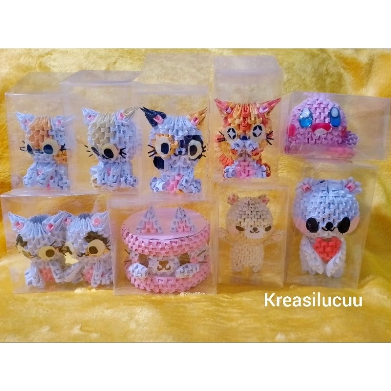 

Pajangan / Hiasan Boneka Kertas / Origami 3D